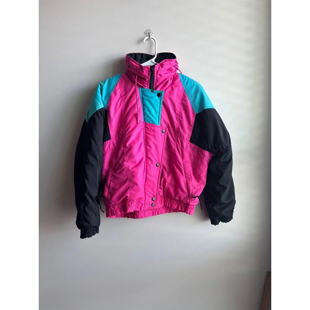 Snowy Mountain Pink Ski Jacket Kids Large